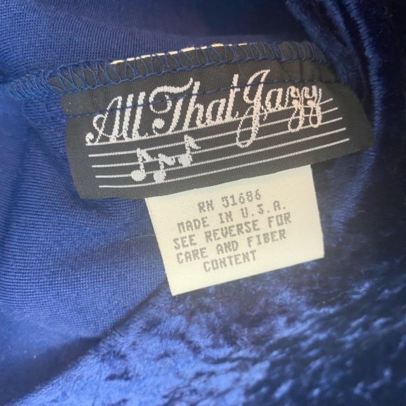Vintage - All That Jazz - Blue Velvet Dress - NWT - Picture 5 of 7